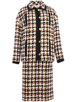 Chanel Pre-Owned 2001-2002 houndstooth dress and jacket coord - Multicolour
