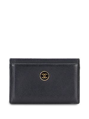 CHANEL Pre-Owned 2003-2004 CC logo-plaque cardholder - Black