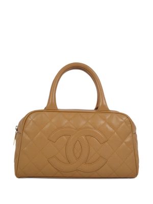 CHANEL Pre-Owned 2003 CC quilted tote bag - Neutrals