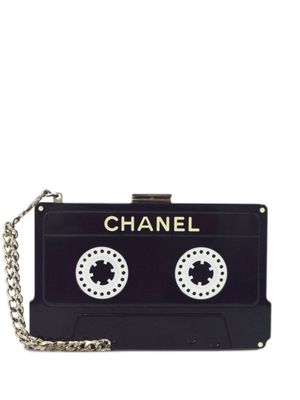 CHANEL Pre-Owned 2004 cassette tape clutch bag - Black