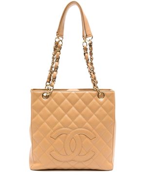 CHANEL Pre-Owned 2005 Petite Shopping PST tote bag - Brown