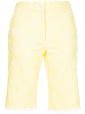 Chanel Pre-Owned 2006 broderie anglaise logo bermudas - Yellow