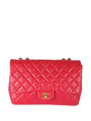 CHANEL Pre-Owned 2008-2009 Jumbo Classic Flap shoulder bag - PINK