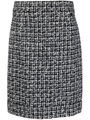 Chanel Pre-Owned 2009 tweed pencil skirt - Black