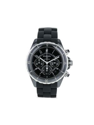 Chanel Pre-Owned 2010 pre-owned Chanel J12 Chronograph 41mm - Black