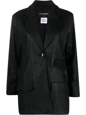 Chanel Pre-Owned 2011 Saint Tropez lurex blazer - Black