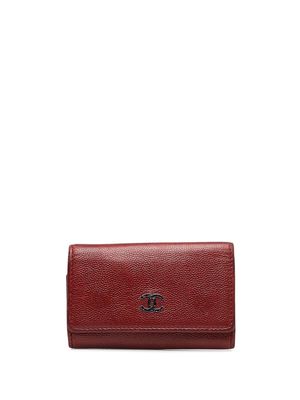 CHANEL Pre-Owned 2012 CC leather key holder - Red