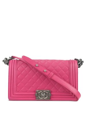 CHANEL Pre-Owned 2014 Boy Chanel shoulder bag - Pink