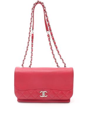 CHANEL Pre-Owned 2016-2017 diamond-quilting shoulder bag - Red