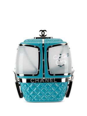 CHANEL Pre-Owned 2019 Ski Gondola Minaudière clutch bag - Blue
