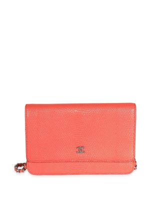 Chanel Pre-Owned CC wallet on chain - Orange