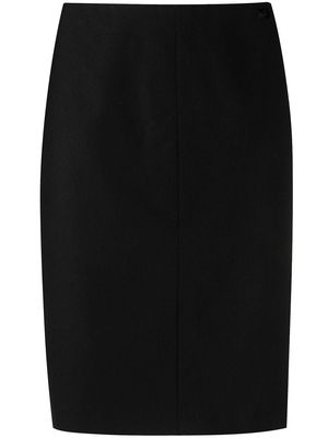Chanel Pre-Owned high-waist straight-fit skirt - Black