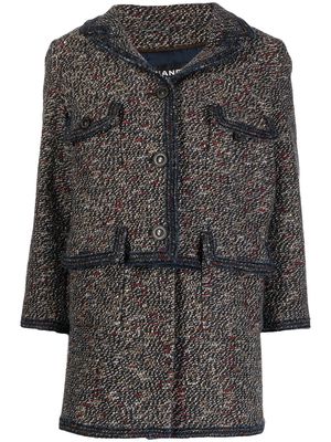 Chanel Pre-Owned layered tweed jacket - Blue