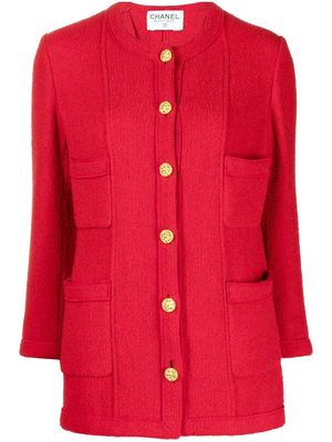 Chanel Pre-Owned round-neck jacket - Red