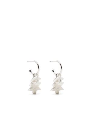 Chanel Pre-Owned tree charm earrings - Silver