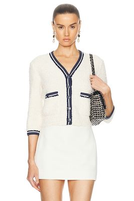 Chanel Tweed Cardigan in Cream