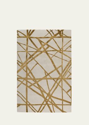 Channels Copper Hand-Knotted Rug, 6' x 9'
