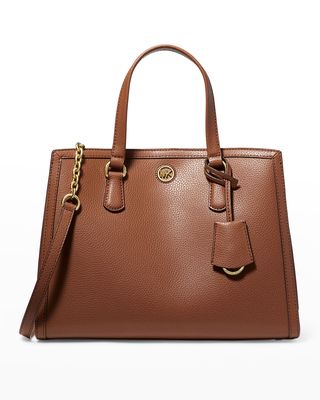 Chantal Medium Leather Satchel Bag