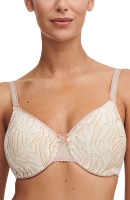 Chantelle Lingerie C Magnifique Underwire Minimizer Bra in Desert Sand Print-A3