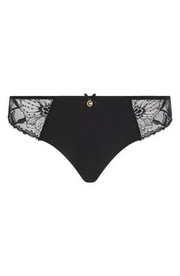 Chantelle Lingerie Orchids High Waist Briefs in Black