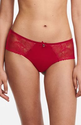 Chantelle Lingerie Orchids Hipster Briefs in Passion Red-Me