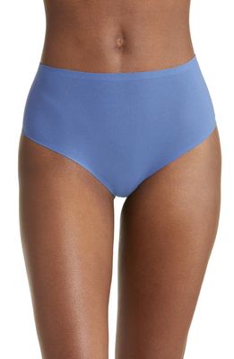 Chantelle Lingerie Soft Stretch Seamless Retro Thong in Blue Ocean-82