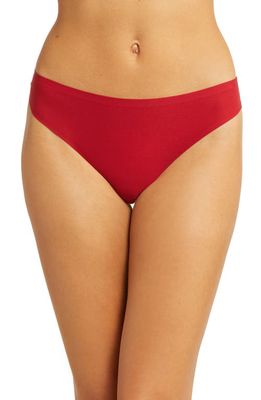 Chantelle Lingerie Soft Stretch Thong in Passion Red-Me