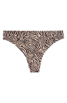 Chantelle Lingerie Soft Stretch Thong in Safari Beige Ink