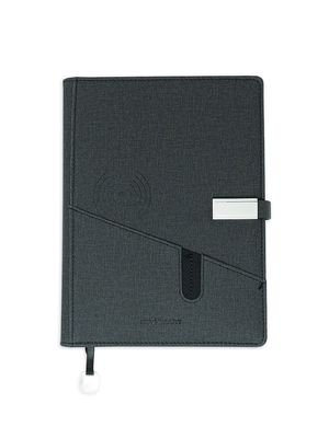 Chargebook Notebook Organizer & Wireless Charger - Black - Black