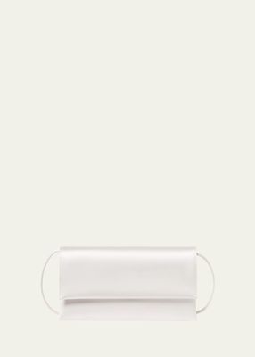 Charlee Flap Satin Clutch Bag