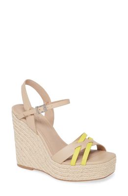 Charles by Charles David Dulce Wedge Sandal in Nude/Sunshine