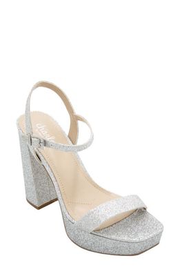 Charles by Charles David Izzy Ankle Strap Platform Sandal in Silver Glitter