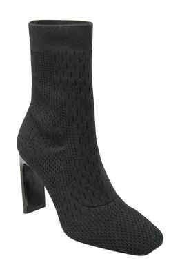 Charles by Charles David Matera Square Toe Knit Bootie in Black-Ds