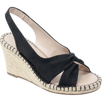 Charles by Charles David Notable Espadrille Wedge Slingback Sandal in Black 