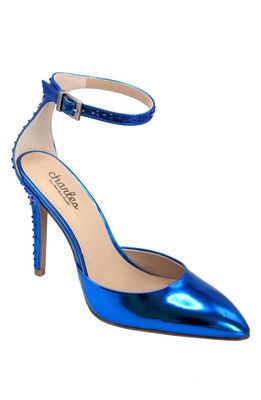 Charles by Charles David Poison Ankle Strap Pumps in Blue
