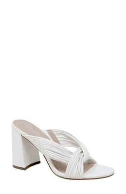 Charles by Charles David Razzle Slide Sandal in White Faux Leather