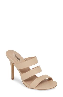 Charles by Charles David Rivalary Slide Sandal in Nude Faux Leather