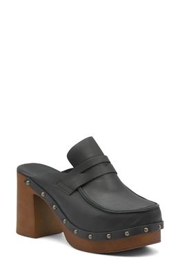 Charles by Charles David Xtra Platform Penny Loafer Mule in Black-Le