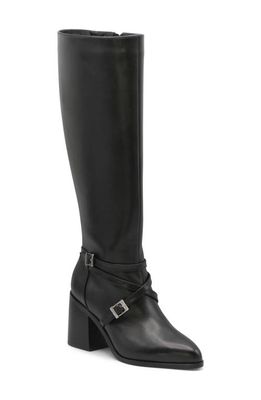 Charles David Jacoby Knee High Boot in Black Leather 