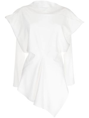 Charles Jeffrey Loverboy Barge Shoulder asymmetric T-shirt - White