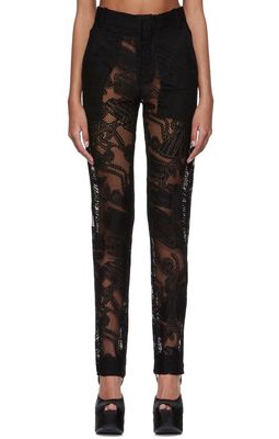 Charles Jeffrey Loverboy Black Cotton Trousers
