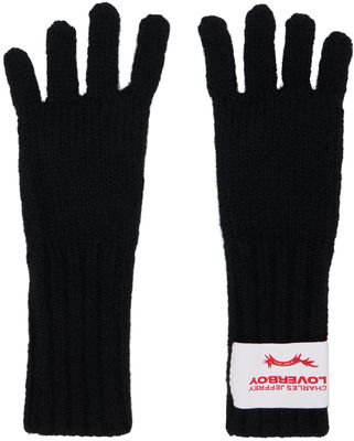 Charles Jeffrey Loverboy Black Patch Gloves