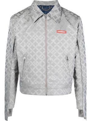 Charles Jeffrey Loverboy chest logo-patch detail jacket - Grey