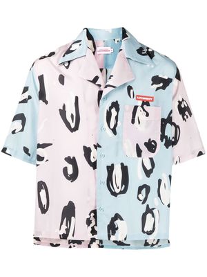 Charles Jeffrey Loverboy colour-block short-sleeve shirt - Pink