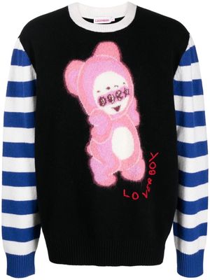 Charles Jeffrey Loverboy Cute Gromlin intarsia-knit jumper - Black