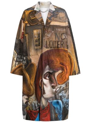 Charles Jeffrey Loverboy Dead End graphic-print single-breasted coat - Multicolour
