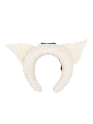 Charles Jeffrey Loverboy Ears Alice headband - White