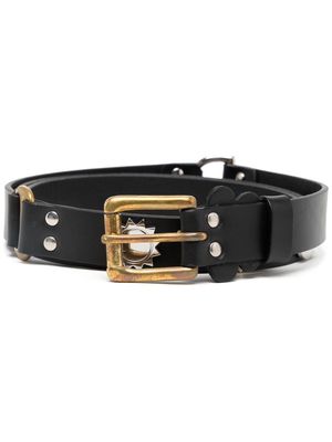 Charles Jeffrey Loverboy embellished leather belt - Black