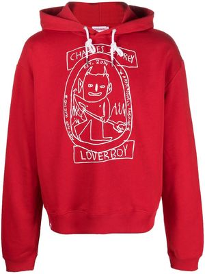 Charles Jeffrey Loverboy graphic-print hoodie - Red