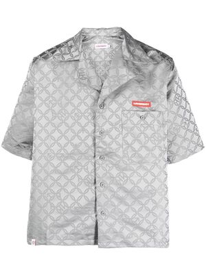 Charles Jeffrey Loverboy Hawaiian gender-jacquard shirt - Grey